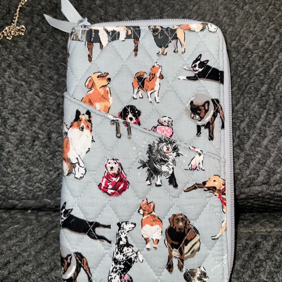 Vera Bradley Quilted Dog Print Wallet - Picture 1 of 3
